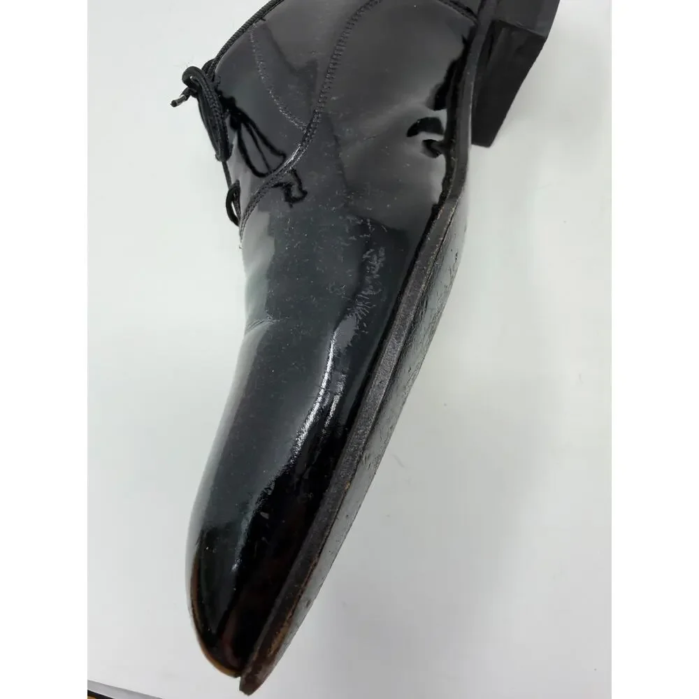 FLORSHEIM Men's Plain Toe Patent Leather Oxford Dress Lace up Shoes 10D